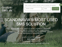 Tablet Screenshot of gruppe-sms.dk